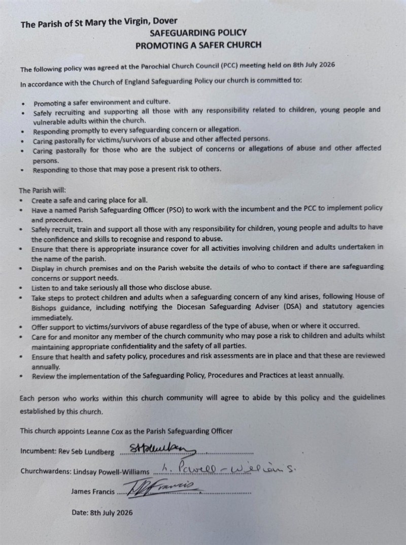 Safeguarding Policy July 2026